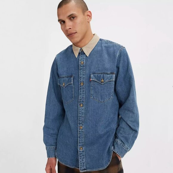 NWT LEVI'S Relaxed Fit Western Shirt - Picture 1 of 9